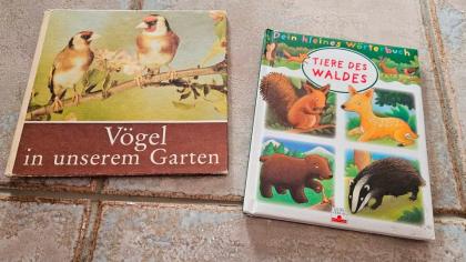 Tierbücher - 2 Stück - TIERE DES WALDES VÖGEL IM GARTEN