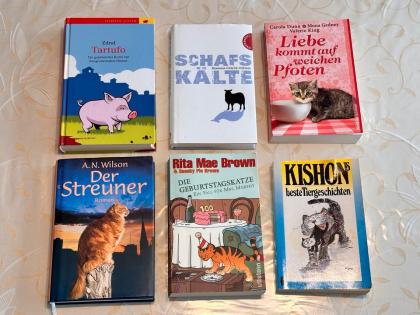 Katzenbücher / Tierbücher / Tierkrimis / Tiergeschichten