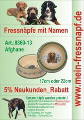 Fressnapf, Hundenapf mit Namen - Afgahne