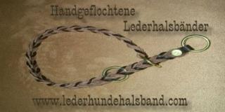 Handgeflochtene Lederhalsbänder