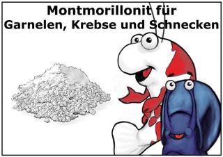 100g Montmorillonit - Mineralien für Garnelen, Krebse und Schnecken