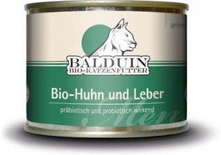 Katzenfutter Balduin Bio-Huhn-Menü mit Leber 200g