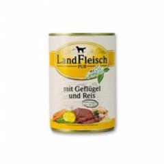 Hundefutter Landfleisch Pur Geflügel Reis extra mager - 400 g