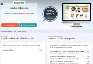 Zooplus - erhalte für jeden Einkauf bares Geld zurück