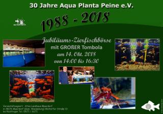 30 Jahre Aqua Planta Peine e. V. Zierfischjubiläumsbörse