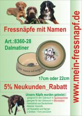 Fressnapf, Hundenapf mit Namen - Dalmatiner