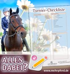 Turnier Checkliste kostenlos bestellen