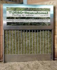 Heuautomat - zeitgesteuerte Heuraufe Rundballen Pferd - Turbo Heuautomat - Solar