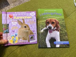 2 Tierbücher für Kinder Kaninchen Lieblingstiere