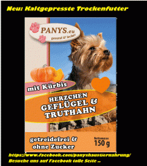 NEU bei Panys kaltgepresstem Trockenfutter Hundefutter