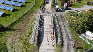 Wetterfeste Leichtbauüberdachung Perfekt geeignet für Reithalle Pferdestall Reitsport Pferdeg